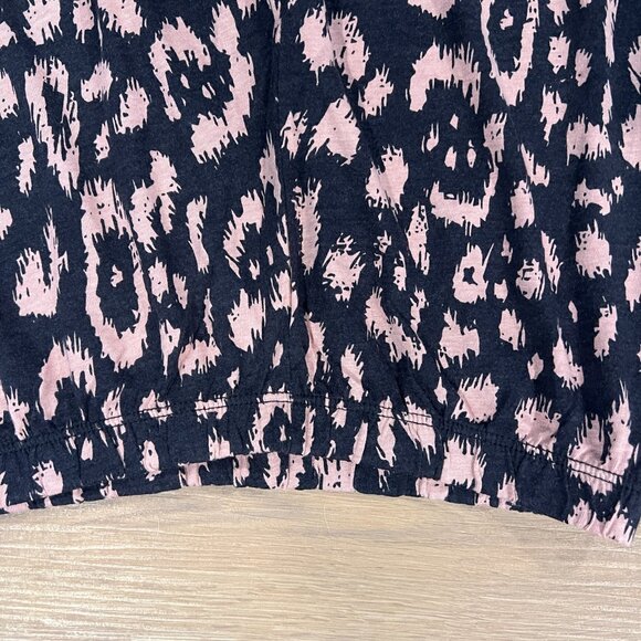 NWT Cosabella Stitch Fix PJ Pajama Lounge Set Black Pink Leopard Cheetah Large - Picture 9 of 12